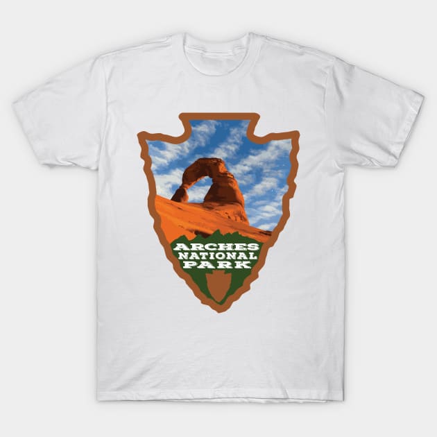 Arches National Park Arrowhead T-Shirt by SlapTheWorld